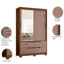Ver imagem 2 de Guarda Roupa 2 Portas de Correr com Espelho