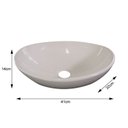 Ver imagem 2 de Cuba para Banheiro em Louça 32x41cm Bali Cozimax Branco