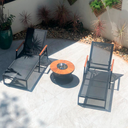 Ver imagem 4 de Espreguiçadeira de Alumínio com Braço de Madeira para Piscina