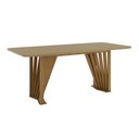 Ver imagem 6 de Conjunto Sala Jantar Mesa Adriana 200 cm Canto Arred C Vidro 6 Cadeira Anne Henn