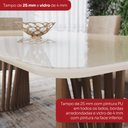 Ver imagem 7 de Conjunto Sala Jantar Mesa Adriana 200 cm Canto Arred C Vidro 6 Cadeira Anne Henn
