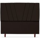 Ver imagem 3 de Cabeceira Casal 140cm Bell Suede Marrom Rm Marrom