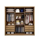 Ver imagem 4 de Guarda Roupa Casal 3 Portas 6 Gavetas - Arezzo Plus-cumaru - Móveis Novo Horizonte