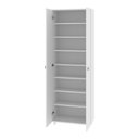 Ver imagem 3 de Sapateira Vertical 57cm com 2 Portas e 7 Prateleiras Multimóveis Cr35394 Branca