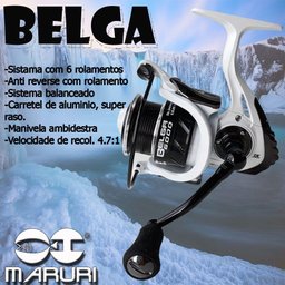 Molinete Maruri Belga 6 Rolamentos Tamanho 3000 - 2
