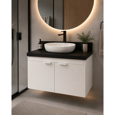 Gabinete para Banheiro Suspenso Jardins 100% MDF 15mm