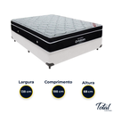 Ver imagem 3 de Cama Box Casal Branco e Colchão Elegant Superpocket Molas Ensacadas Ortobom