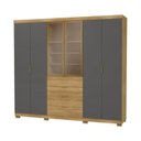 Ver imagem 3 de Guarda Roupa Casal 100% MDF 6 Portas 4 Gavetas com Porta Reflecta Dubai Ouro