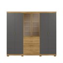Ver imagem 7 de Guarda Roupa Casal 100% MDF 6 Portas 4 Gavetas com Porta Reflecta Dubai Ouro