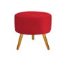 Puff Decoração Redondo Vermelho 35cm de Altura Infantil - 1