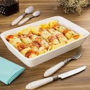 Ver imagem 2 de Kit 2 Refratários Línea de Porcelana Branca 29x20x5cm Lyor Travessa para Lasanha