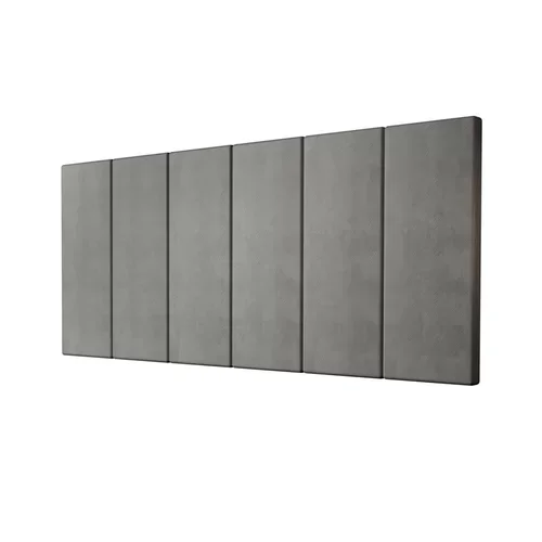 Cabeceira Painel Imperial Estofada Casal Cinza 1,40m - 2