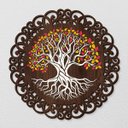 Ver imagem 2 de Mandala em Madeira, Impressão Uv - Árvore da Vida 1