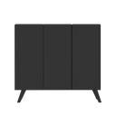 Ver imagem 6 de Sapateira Retrô 3 Portas Nina Multimóveis Mp6018 Preta