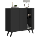 Ver imagem 2 de Sapateira Retrô 3 Portas Nina Multimóveis Mp6018 Preta