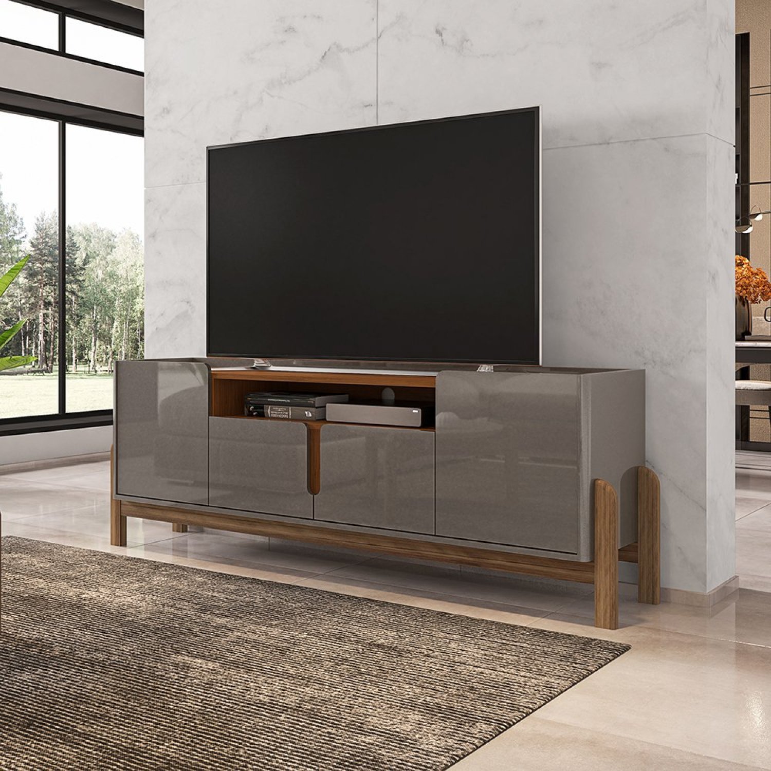 Rack para Tv até 60 Polegadas 170cm Lizz Versátile | MadeiraMadeira