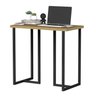 Mesa Escrivaninha Mali Imbuia/preto Pequena Compacta 76cm Estilo Industrial - 1