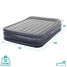 Colchão Inflável Casal Dura Beam Queen Raised Intex - 4