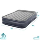 Ver imagem 4 de Colchão Inflável Casal Dura Beam Queen Raised com Bomba Elétrica 110v Intex