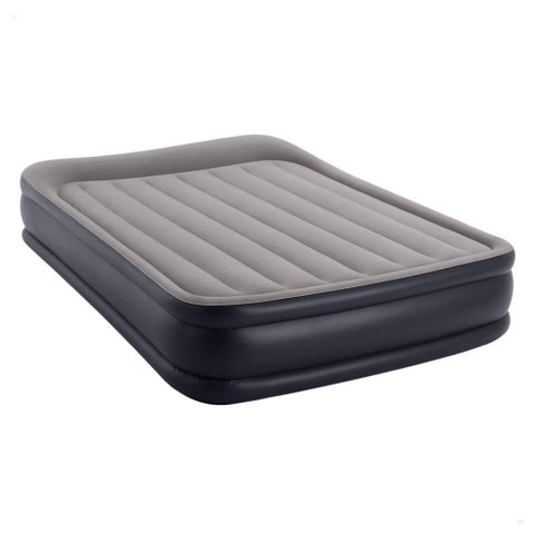 Colchão Inflável Casal Dura Beam Queen Raised com Bomba Elétrica 110v Intex