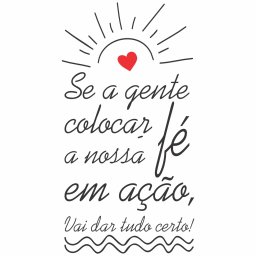 Adesivo de Parede Decorativo Frase Vai Dar Tudo Certo! - 3