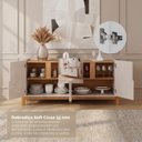 Ver imagem 5 de Buffet Aparador Sala de Jantar 4 Portas MDF 170cm Lizz Versátile 2022 Pés em Madeira Maciça