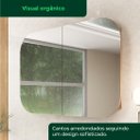 Ver imagem 3 de Espelheira para Banheiro Tereza Cristina 70cm - Fabribam Catedral
