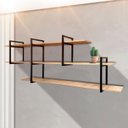 Ver imagem 1 de Nicho Prateleira Estante Suspensa Estilo Industrial Elegante