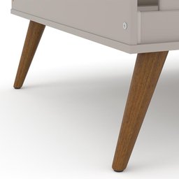 Berço Americano Retrô Gold Cinza/Eco Wood com Colchão Baby Physical - Matic Móveis - 3