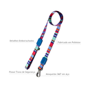 Ver imagem 5 de Peitoral Ajustável em X e Guia para Cães Azul Marinho - M