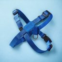 Ver imagem 1 de Peitoral Ajustável em X e Guia para Cães Azul Marinho - M