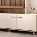 Ver imagem 5 de Home Theater Decorativo Perseu Tv até 60 Polegadas com Led Castanho/off White G26 - Gran Belo