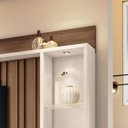 Ver imagem 7 de Home Theater Decorativo Perseu Tv até 60 Polegadas com Led Castanho/off White G26 - Gran Belo