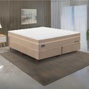Ver imagem 1 de Colchão Super King Molas Ensacadas 193x203x32cm New York Mannes Bege/Branco