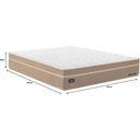 Ver imagem 4 de Colchão Super King Molas Ensacadas 193x203x32cm New York Mannes Bege/Branco