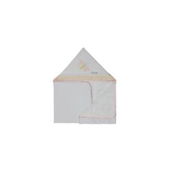 Toalha de Banho Bebê Infantil de Malha 100% Algodão com Capuz - Libélula Rosa Enxoval Menina - 3