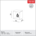 Ver imagem 4 de Nicho de Parede Quadrado para Livro 33x24 Cm Mdf Freijó Off White Dalla Costa