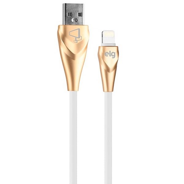 Cabo Lightning Elg Al810wh 1 Metro - Branco/dourado