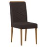 Cadeira para Mesa de Jantar Caroline Kit 2 Peças Ype Veludo Café – New Ceval - 2