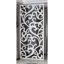 Painel Vazado Divisória Mdf Maori Branco Decore Painéis e Divisórias 1,80x2,20m - 2
