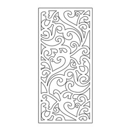 Painel Vazado Divisória Mdf Maori Branco Decore Painéis e Divisórias 1,80x2,20m - 3