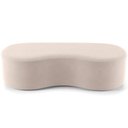 Ver imagem 7 de Kit Puff Redondo Lola e Puff Recamier Orgânico Orbit W01 Suede Bege - Lyam Decor