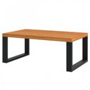 Ver imagem 2 de Mesa de Centro Retangular 89,5 X 53cm Industrial Freijó/preto - Dalla Costa