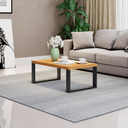 Ver imagem 1 de Mesa de Centro Retangular 89,5 X 53cm Industrial Freijó/preto - Dalla Costa