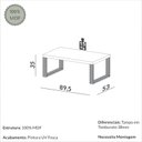 Ver imagem 4 de Mesa de Centro Retangular 89,5 X 53cm Industrial Freijó/preto - Dalla Costa