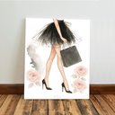 Ver imagem 6 de Kit3 Quadro Decorativo Fashion Mulher Moda Quarto Casa Loja Qualidade Premium Moderno 28x20cm