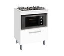Ver imagem 2 de BALCÃO GABINETE PARA COOKTOP DE 5 BOCAS E PARA FORNO ELÉT. BUR 01 PORTA COR BRANCO BRILHO PASSE