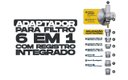 Ver imagem 6 de Adaptador Filtro de água Registro + ponto de Água ABS Preto