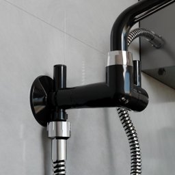 Adaptador Filtro de água Registro + ponto de Água ABS Preto - 4