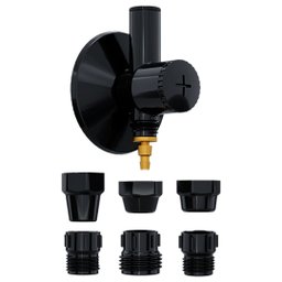 Adaptador Filtro de água Registro + ponto de Água ABS Preto - 1